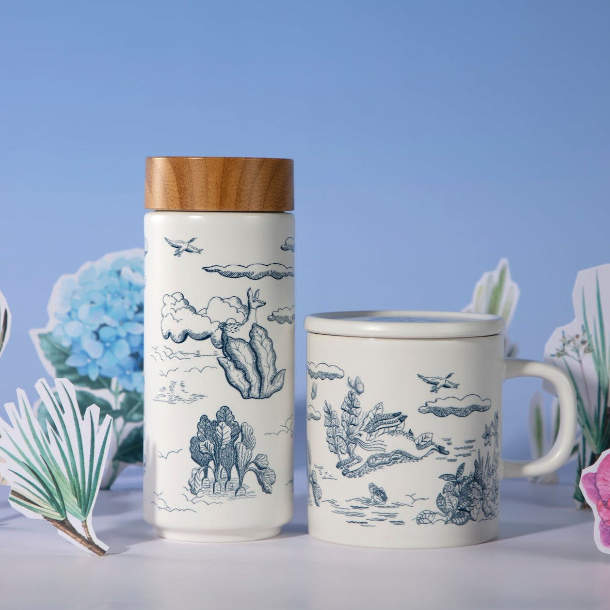 Magic Garden Travel Mug & Mug Gift Set