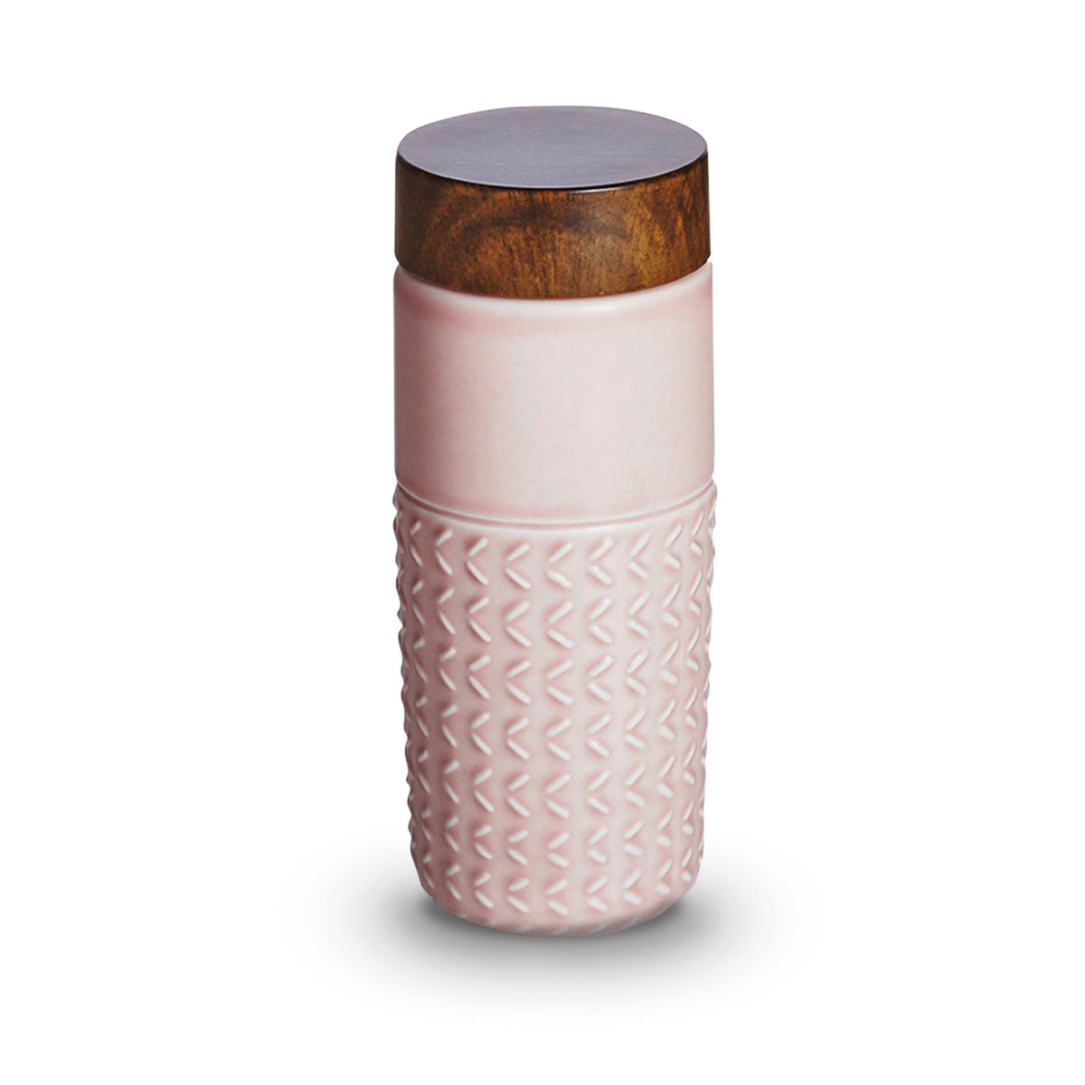 14 Oz. Double Wall Ceramic Textured Tumbler