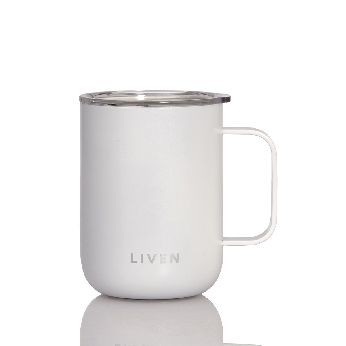 Liven Glow™ Ceramic-Coated  Stainless Steel Camp Mug 16 oz