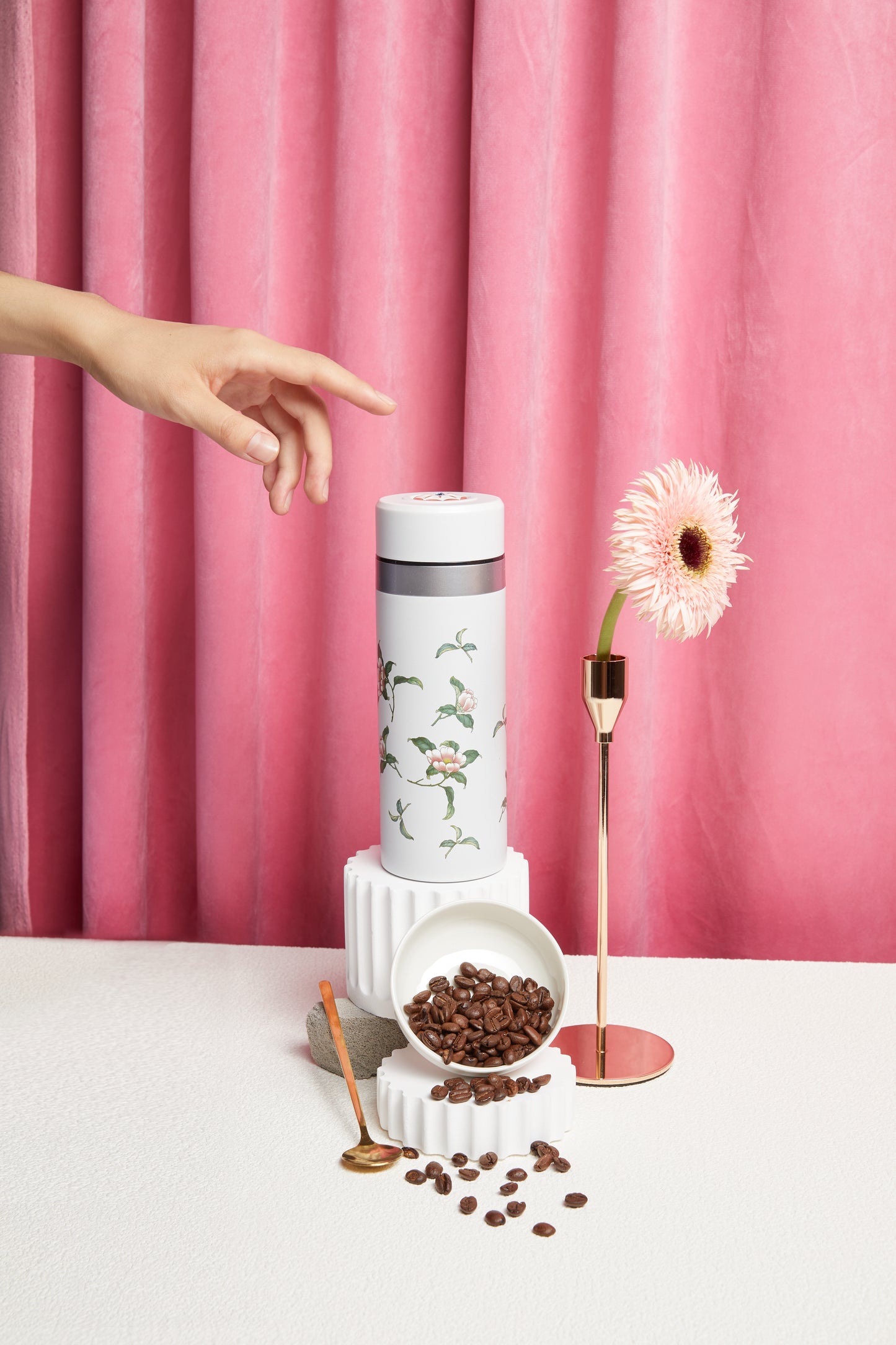 The Flower Fairy Stainless Steel Travel Mug with Ceramic Core