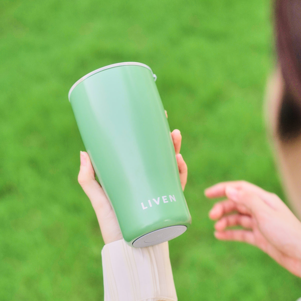 Liven Glow™ Ceramic-Coated Stainless Steel Tumbler 19 oz