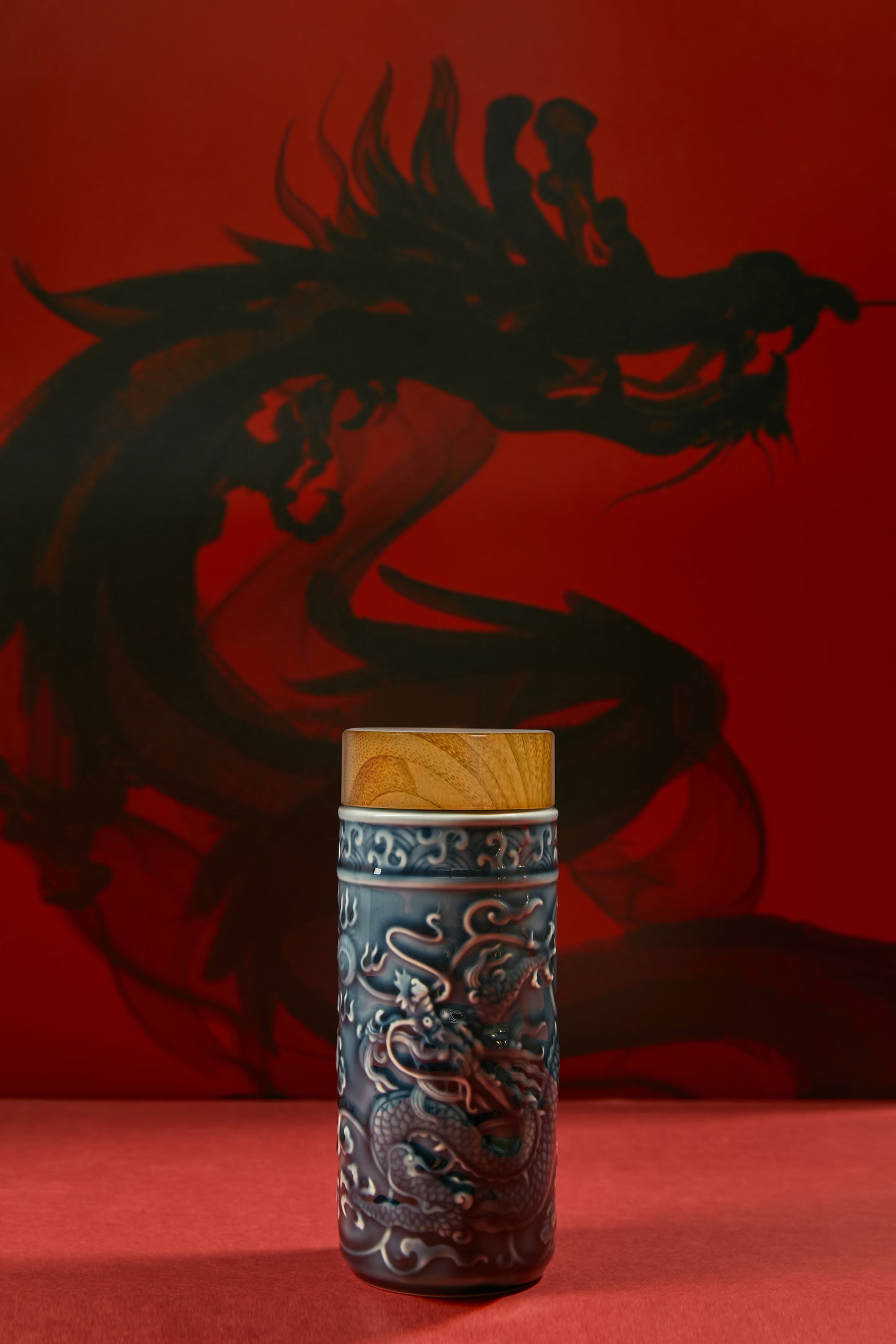 Dragon Prosperity Ceramic Tumbler