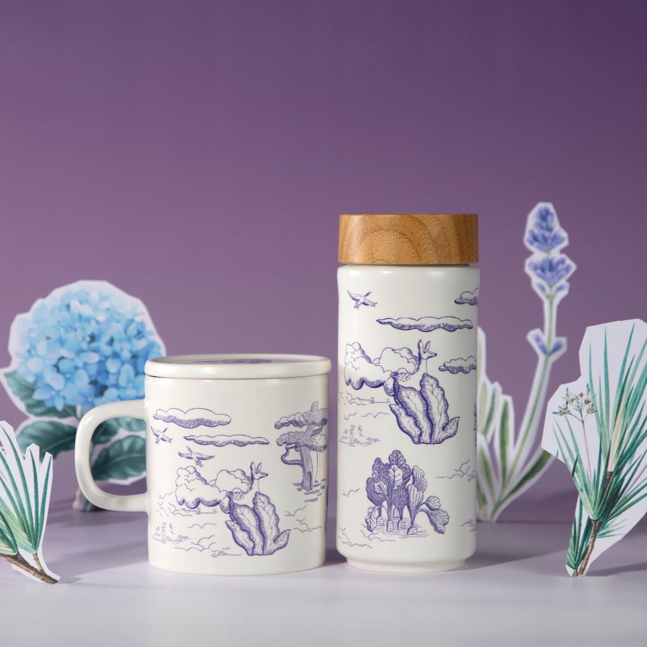Magic Garden Travel Mug & Mug Gift Set