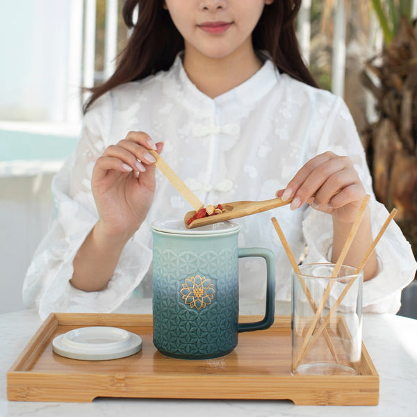 Flower of Life 3-in-1 Tea Mug with Infuser – ACERA LIVEN