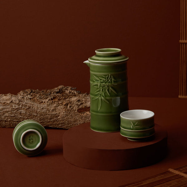 Protable Travel Tea Set | Ceramic Kungfu Tea Sets With Tea Pot, 4x Tea  Cups, Bamboo Tea Tray, Tea Ca…See more Protable Travel Tea Set | Ceramic  Kungfu
