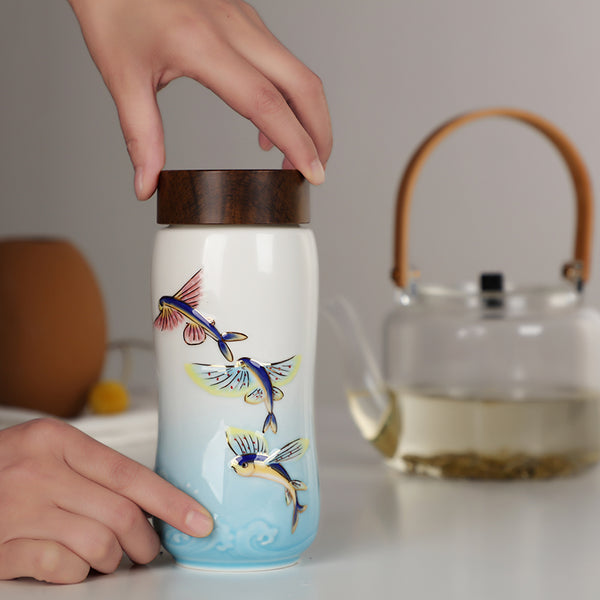 Travel Coffee Mugs – Fish Face Series