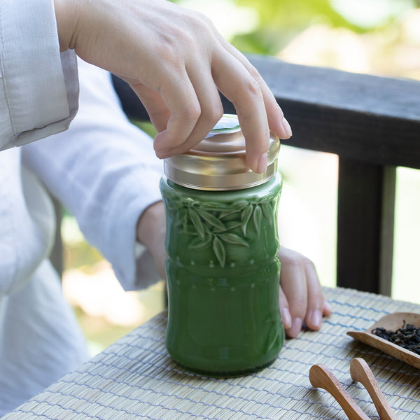 Minimalist Ceramic & Bamboo Tumbler - Leader – Baudville